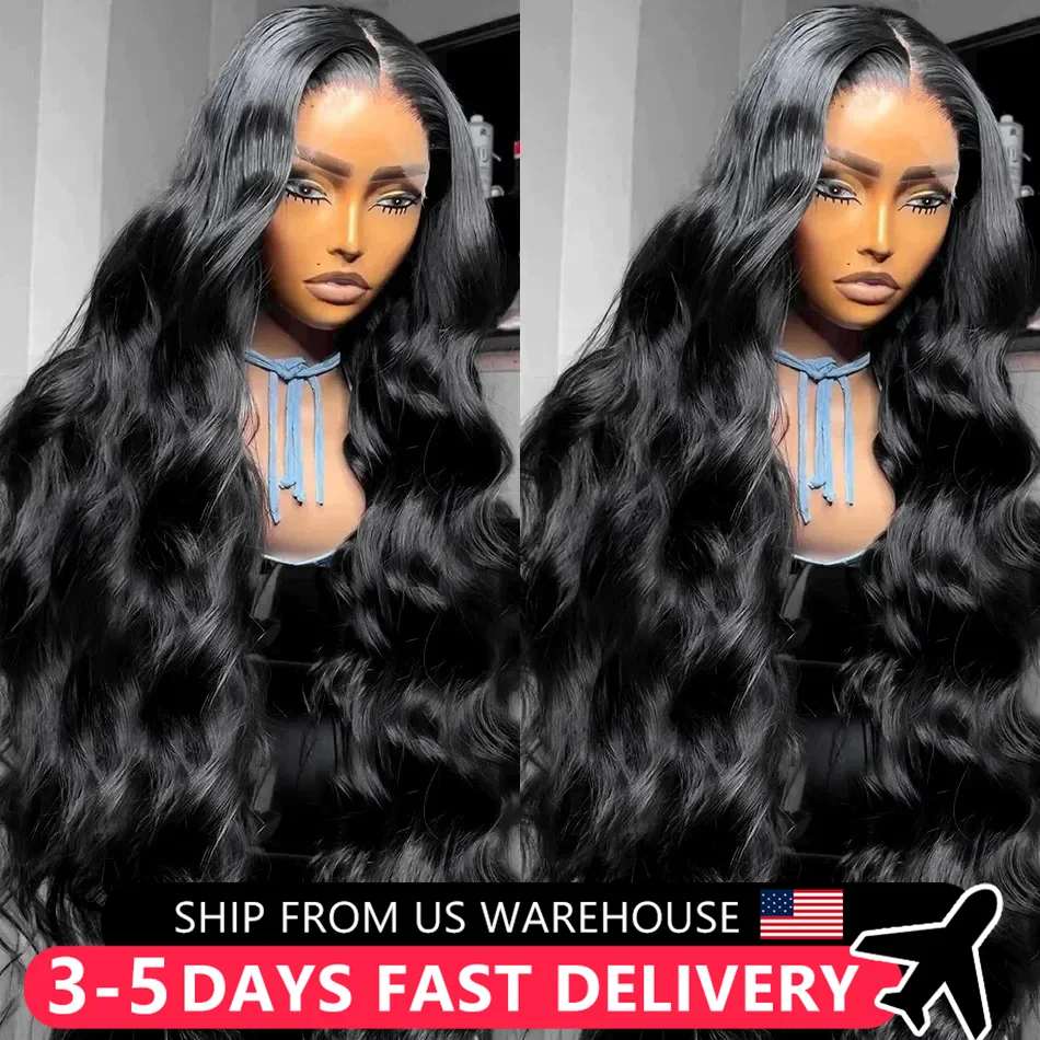 Body Wave Lace Front 100% Human Hair Wig 180% Brazilain Remy 13x6 13x4 Transparent Lace Frontal Wig Lace Closure Wig For Women