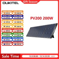 OUKITEL PV200 200W Solar Panel Foldable with Kickstand IP65 Waterproof 21.7% Solar Conversion Efficiency