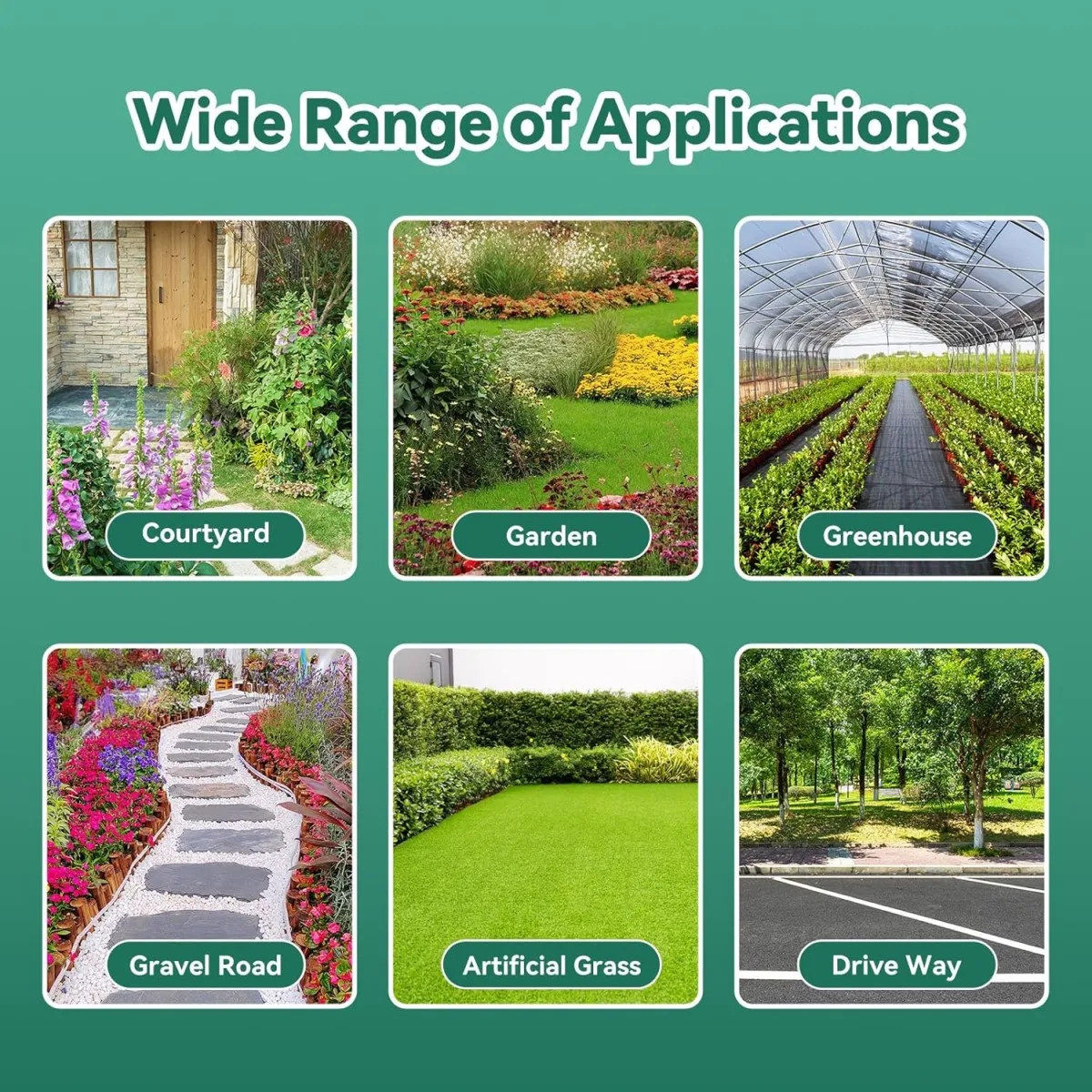 PP PEプラスチック農業園芸用不織布雑草防止バリアグラスクロス地面被覆景観緑化用途