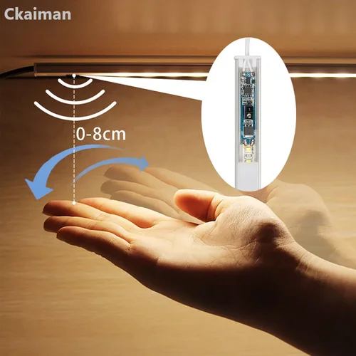 Imagen 2 del producto DC12V 24V Sensor infrarrojo atenuador de onda de mano 8A interruptor de Sensor de movimiento infrarrojo de onda de mano para tira de luz LED