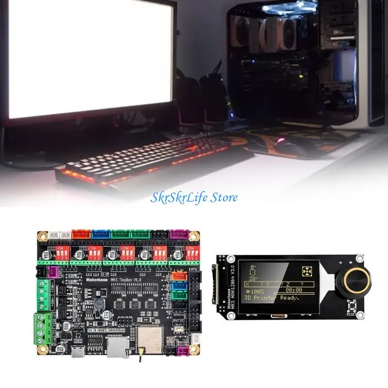 

E65E MKS Tinybee Motherboard Controller Support Dual-Core 32Bits MKS 12684