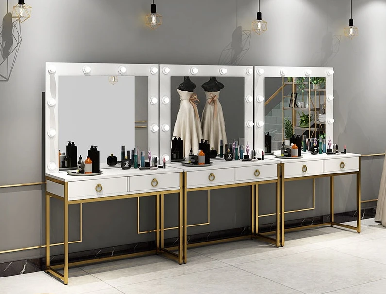 Dressing table, special lighted makeup wedding dress shop, dressing table, professional makeup artist, beauty salon