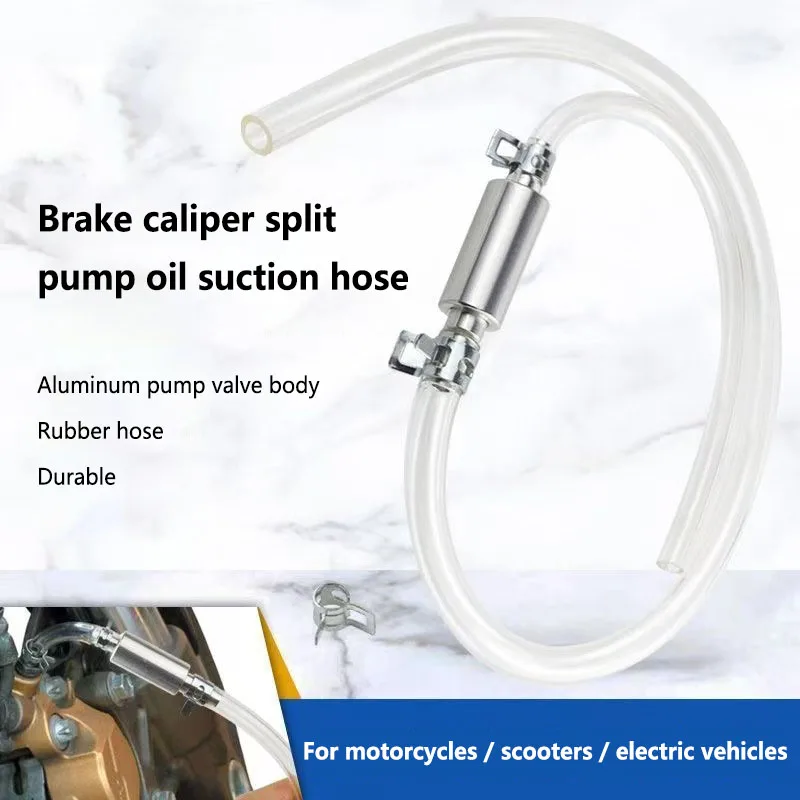 Oil Extraction Pipe Rubber Brake Bleeder Motorcycle Fuel Pipe Check Valve Clutch Hydraulic Brake Release Tool Motorcycle tool