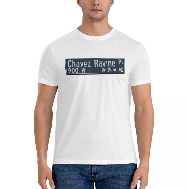 men t-shirt Chavez Ravine Graphic T-Shirt mens clothing plain white t shirts men summer male tee-shirt