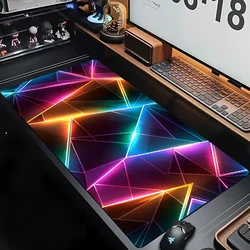 3D Geometry Mouse Pad Large Computer Office Game Table Mat XXL 90x40cm Rubber Anti-slip Gaming Keyboard Mousepads Long Desk Pads