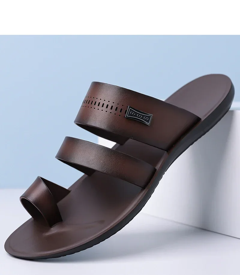 Herren-Sommer-Slides, bequeme, atmungsaktive, weiche Sohle, rutschfeste, verschleißfeste Sandalen für Outdoor, Autofahren und Strand-5123 – Detail 13