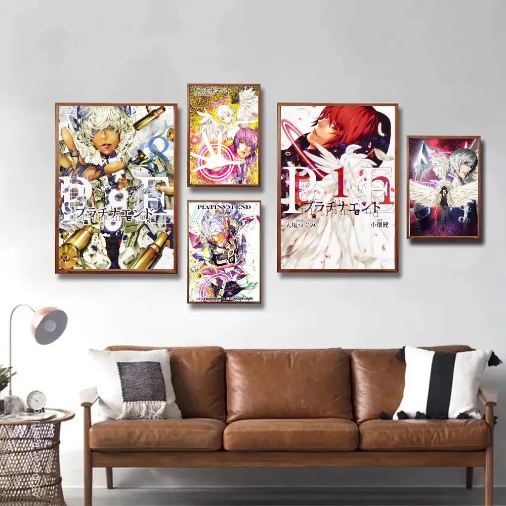 P-Platinum End Poster Waterproof Wall Art Sticker For Bar Living Room Vintage Room Decor High Quality Print Gift