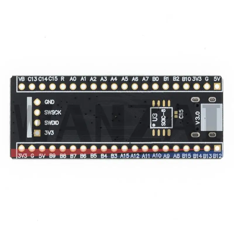 STM32F4 Development Kit AZDelivery STM32F401 Carte De Développement V 3.0 STM32F401CCU6 STM32F4 84 MHz 64 Ko SRAM 256 Ko Flash Stm32f401ccu6 Black Pill