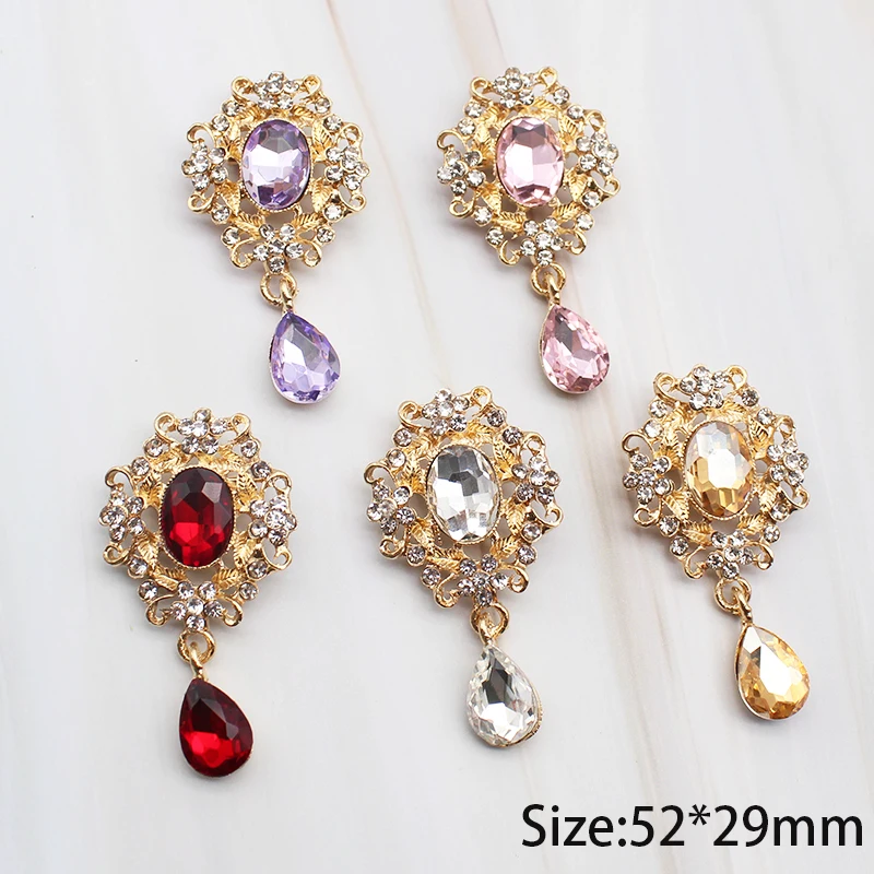 New Droplet Crystal brooch Women\'s Wedding Party Jewelry Decoration Elegant Dress Jewelry Accessories