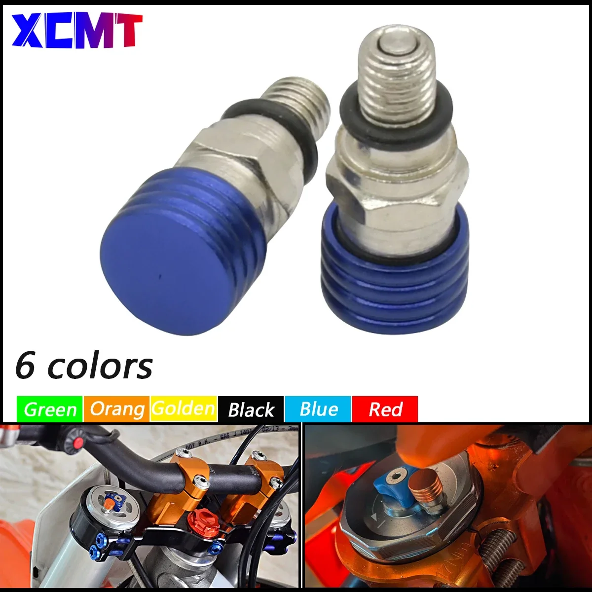 

Motorcycle M5*0.8cm Fork Air Bleeder Valve For Honda Yamaha Suzuki Kawasaki CR YZ WR KX F RM 125 250 450 Dirt Bike Motocross