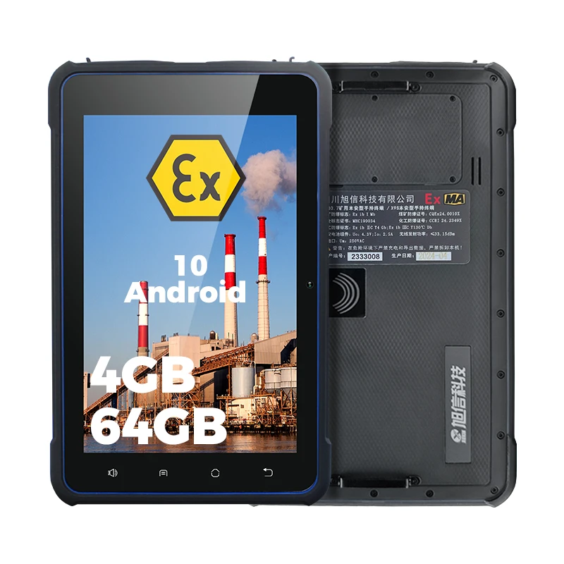 Factory Price Industrial Rugged Explosion-Proof Intrinsically Safe Tablet PC Wi-Fi MTK Processor 8 Screen 4GB Memory Android10