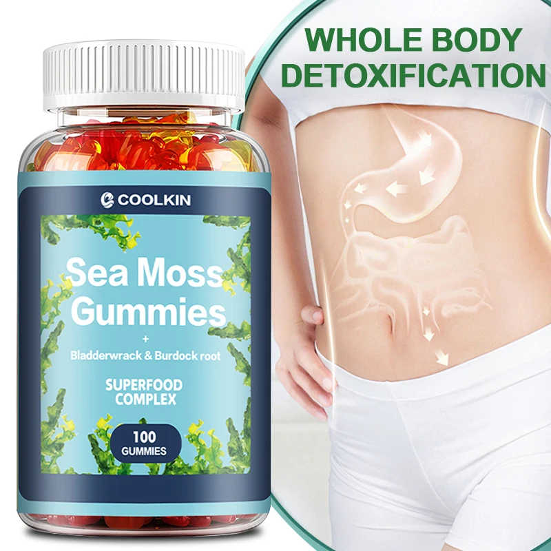 Sea Moss Gummies - Supports Immune System, Joint Health, Intestinal Cleansing, Thyroid Supplements