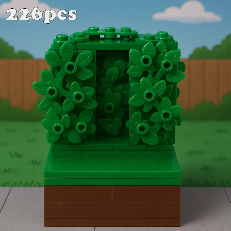 

DIY Гомер Подложка в кусты Подарки MOC 226 шт. Строительные блоки Технология Кирпичи День рождения Рождество Праздник Игрушки для взрослых