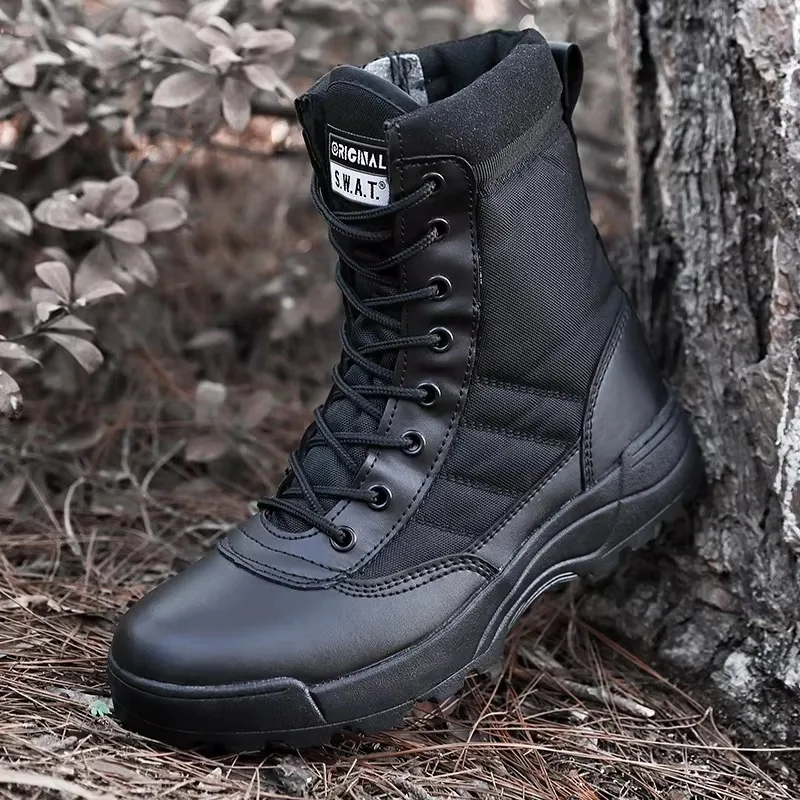 Tactical Men's Special Forces Desert Combat Boots Outdoor Hiking Ankle Work Shoes Hiking Boots