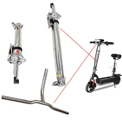 Electric Car Mini dolphin buckle handle horizontal folding vertical pole with Handlebar For Little Dolphin Scooter support pipe