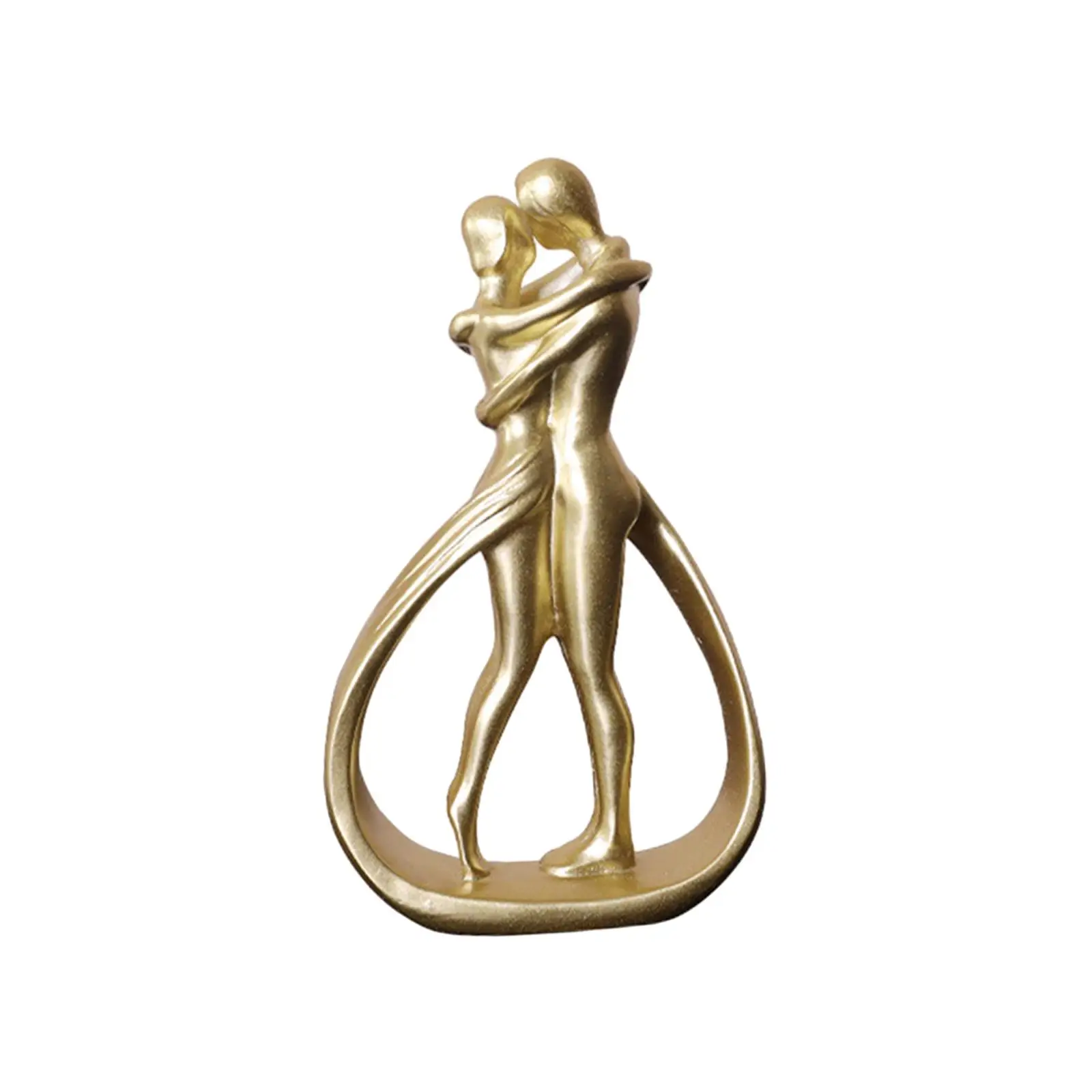Hugging Couple Home Statue Modern Art Sculptures Lovers Embrace Statue for Bedroom Anniversary Entrance Cabinet Shelf Table