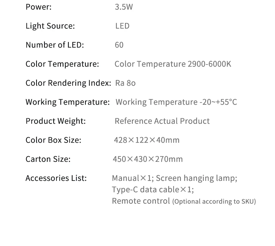Youpin LYMAX Schreibtischlampe Bildschirmleuchte Hängelampe Augenschutz PC Computer Monitor Lichtleiste Kabellose Fernbedienung – Detail 20