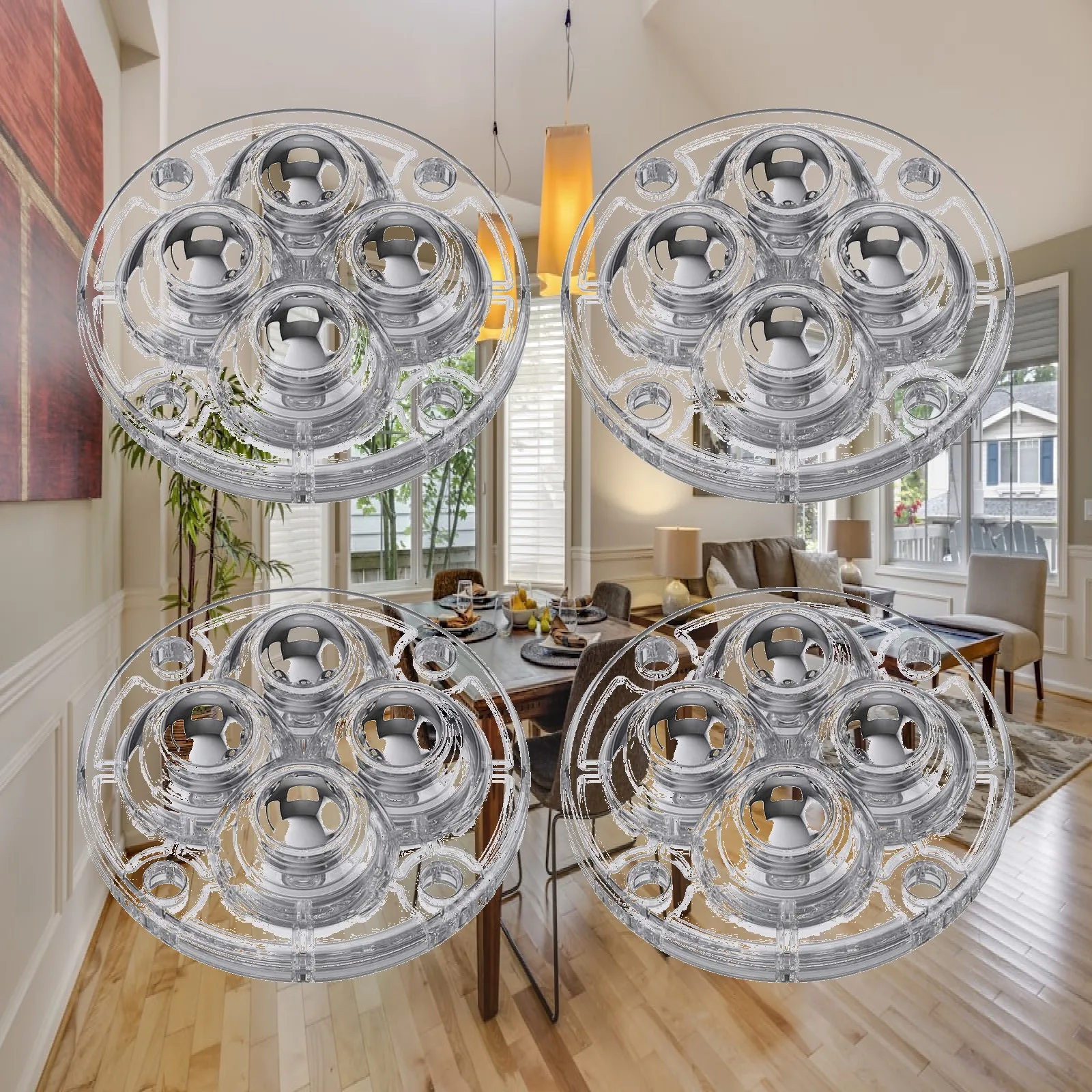 4Pcs Self Adhesive Caster Wheels Kitchen Roller Wheels Bedroom 360 Swivel for Moving Coffee Tables Toolbox Small Appliance Shelf