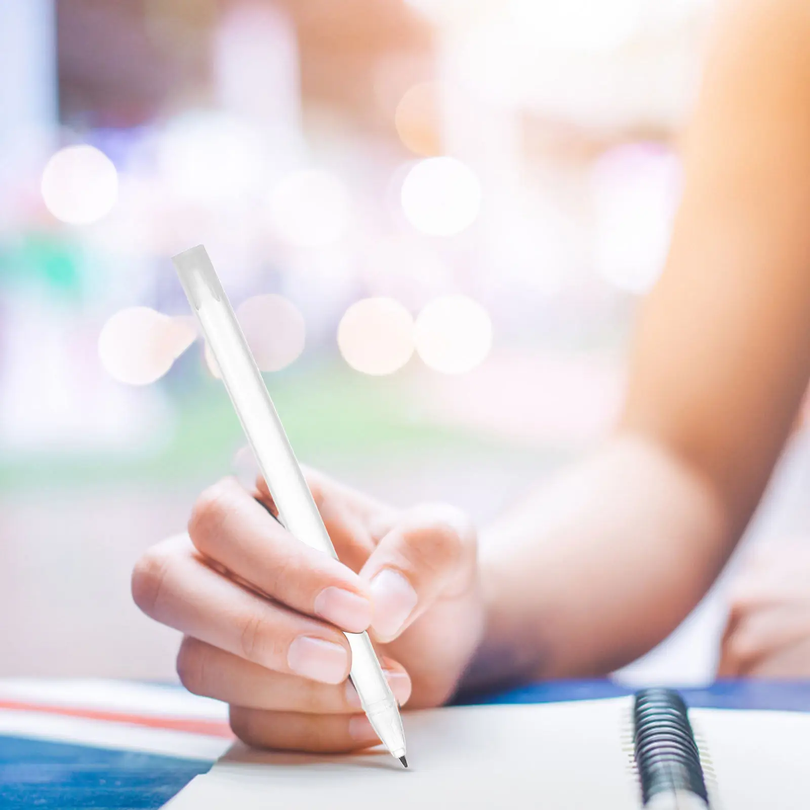 

50Pcs Refillable Empty Pen Shells Clear Plastic Tubes for Gel Ink Smooth Flow Leakproof Design Replacement Parts School Office