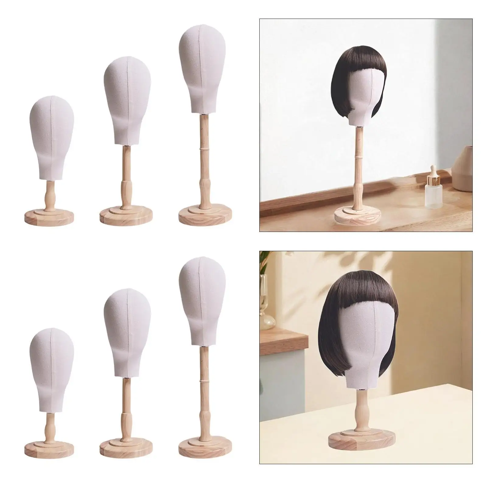 Mannequin Head Multipurpose Wigs Display Stand for Glasses Scarves Headset