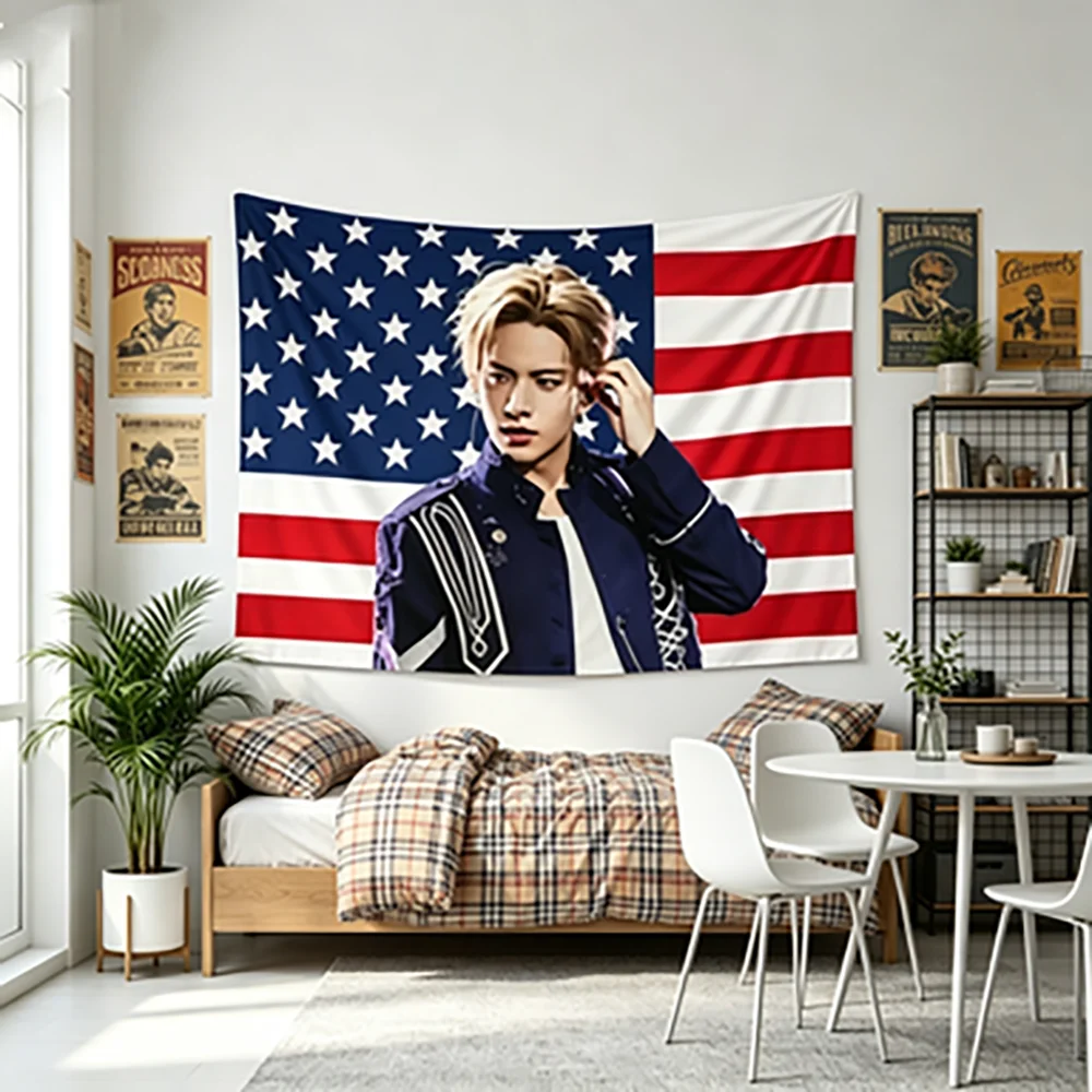 Heeseung KPOP Banner 'Walk the Line' World Tour 'Desire Unleash' Concert Flag Perfect Fans Gift