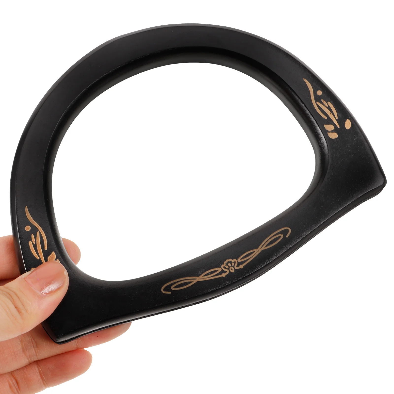 

2Pcs Wooden Purse Handle Replacement DIY Bag Making Grip Sturdy Smooth Hardwood for Handbag Strap Decor Accessories