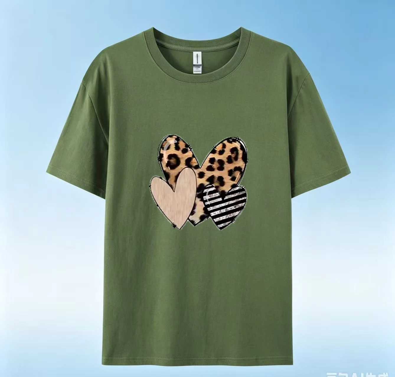Women's 100% Cotton White Short-Sleeve T-Shirt Cartoon Design Age-Reducing Regular Shoulder Fit Summer Loose Style New Arrivals