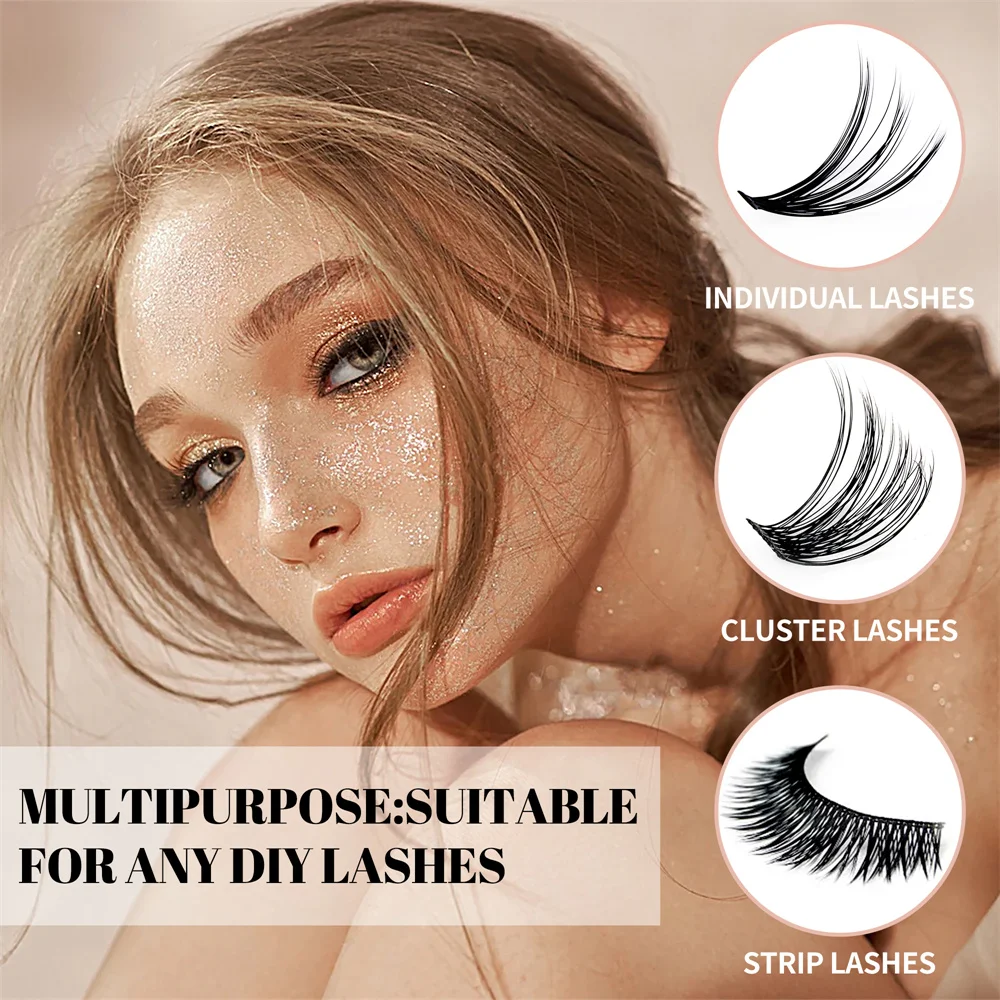 GEMERRY 10ml 2in1 Lash Bond&Seal Cluster Lash Glue for DIY Eyelash Extension Long Retention Waterproof Glue for Lash Clusters