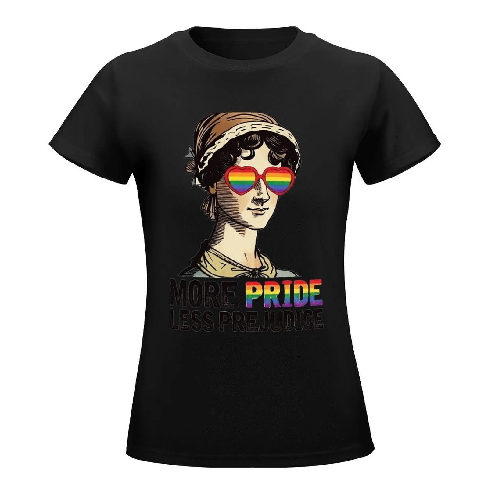 More Pride Less Prejudice Lgb, Jane Austen , Proud Ally , Pride MonthT-Shi T-Shirt funnys summer blouses woman 2024