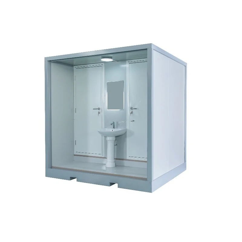 Sanitário Portátil Inteligente Moderno para Ambientes Públicos - Durável, Ecológico, Respirável, de Fácil Instalação para Parques e Áreas Externas