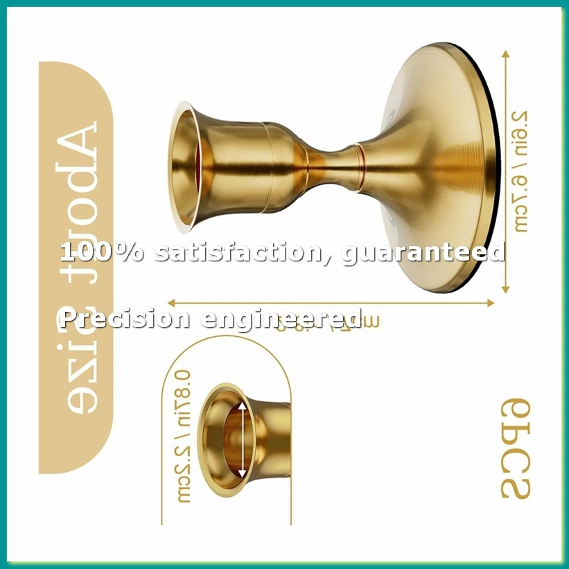 6PCS Brass Gold Taper Candle Holders, Vintage Metal Candlestick Holders for Dinner Room Table Centerpiece or Mantel-A07G