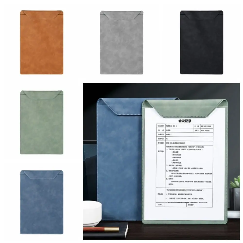 

Memo Clipboard A4 Business Writing Clipboard Menu Folder Writing Tablet A4 Manager Signature Board File Folder PU Leather