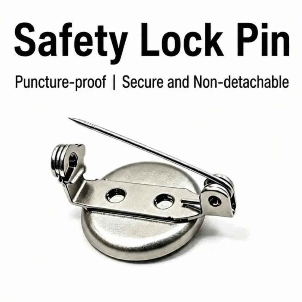 1/4Pcs Magnetic Magnetic Safety Pin To Fridge Magnet Lock-Clasp Fridge Magnet Converter Lock-clasp Magnetic Pin