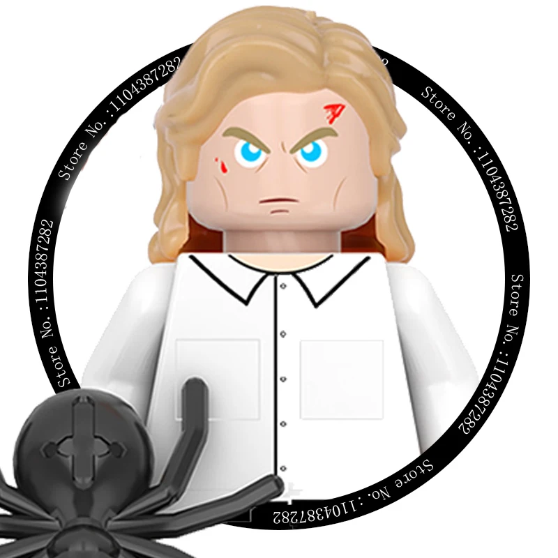 Горячие игрушки F033-F040 «Очень странные дела», строительные блоки, мини-фигурки, аксессуары, подарки на Хэллоуин, Рождество для детей