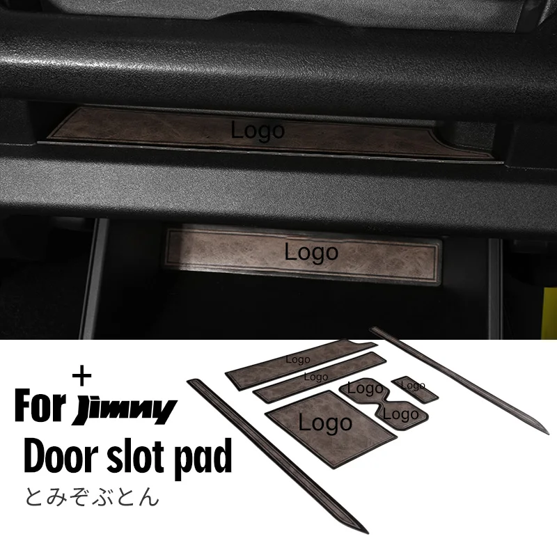 Car Cup Anti-slip Pad Mat For Suzuki JIMNY Jb64 Jb74 19-22 Coffee Cushion Storage Groove Protect Coaster Interior Accessories