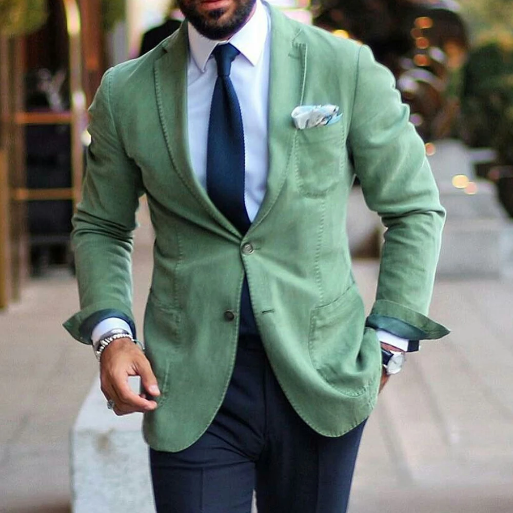 

Men Suit Jacket Faux Suede Blazer Casual Comfortable Slim Fit Elegant Mens Coat Business Office Wear Formal Mens Outwear Stylish