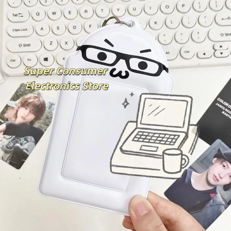 Cute Mini Kpop Photo Card Holder 1Pc Clear Idol Photocard Sleeve Album for Students Fans Card Display Collection