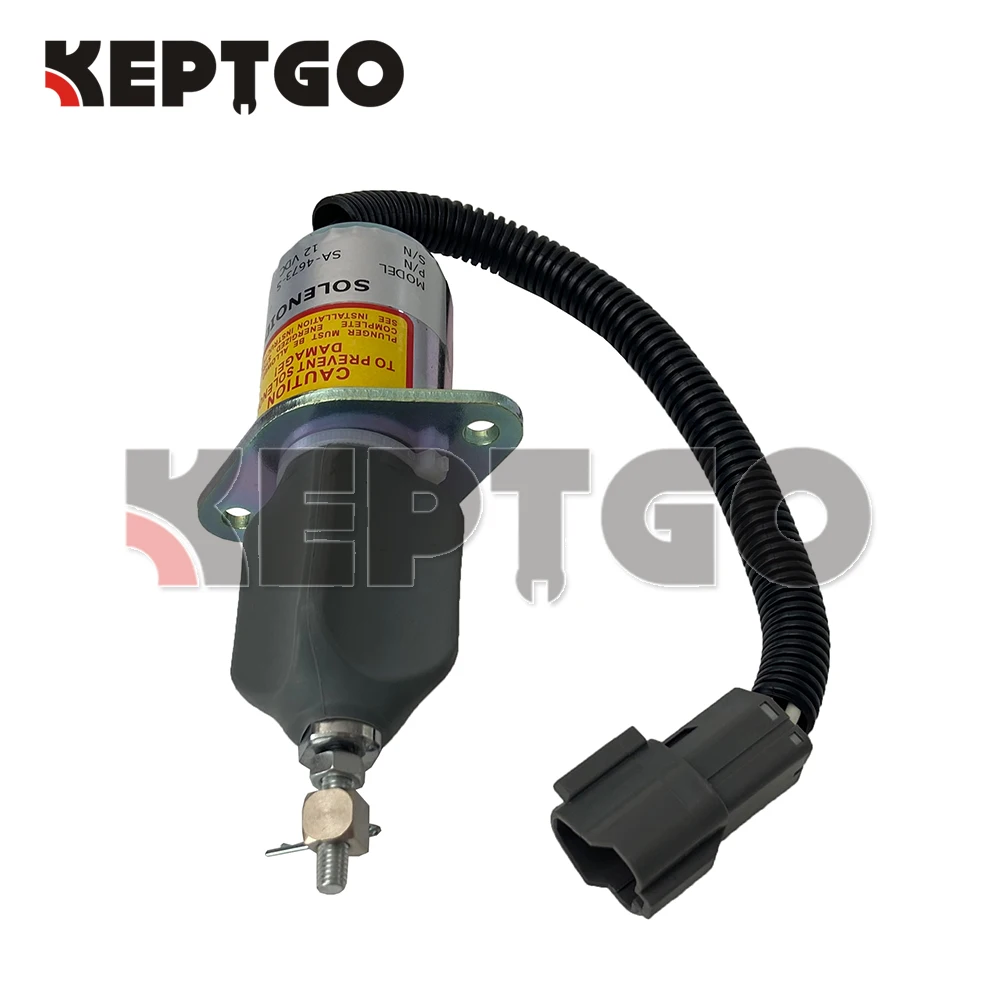 

SA-4673-S Fuel Solenoid Stop for Yanmar 4NTE94 Engine on Mini Excavator Tractor 1751ES-24A3UC12B1S