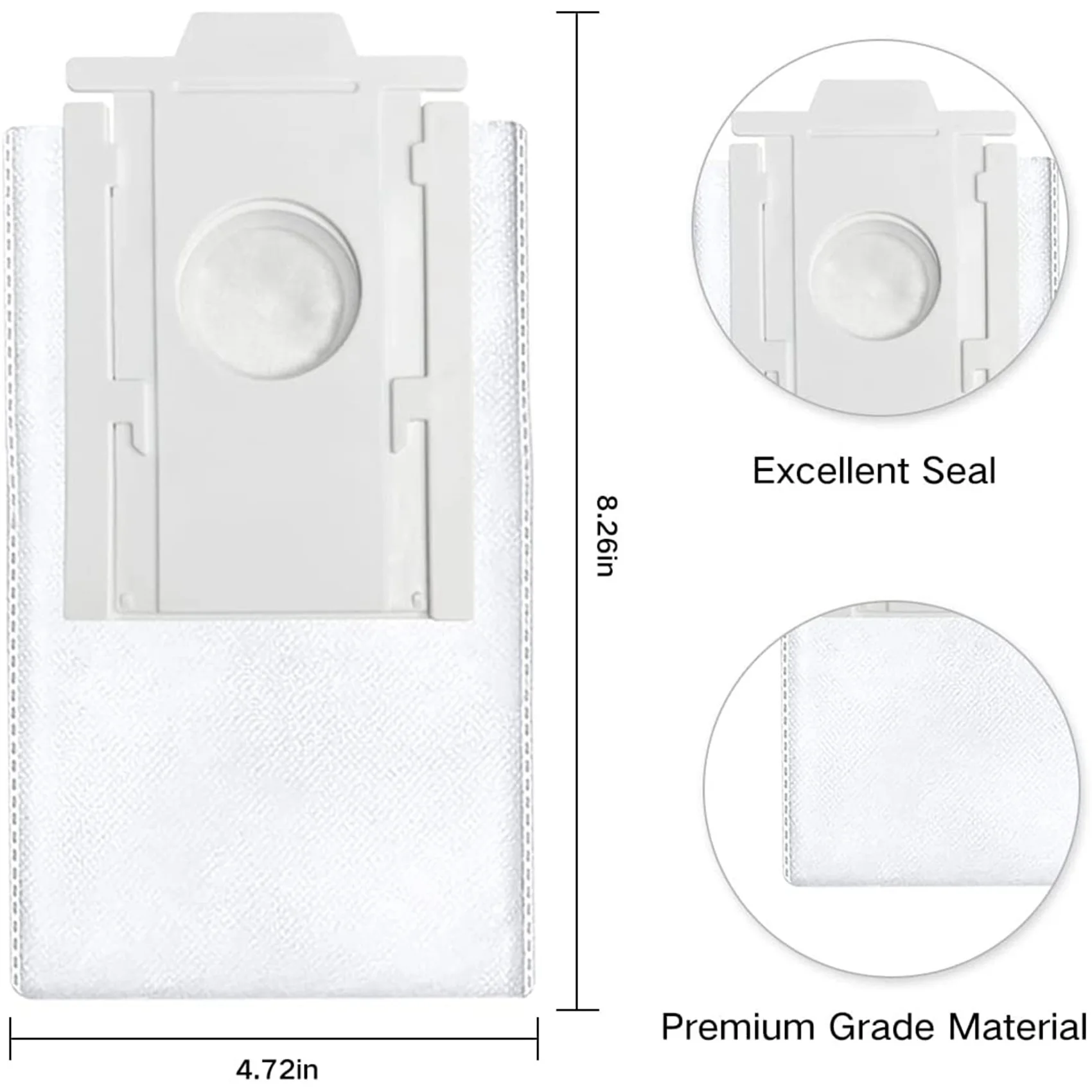 3PCS Vacuum Cleaner Dust Bags for Samsung VCA-RDB95 Jet Bot+ Jet Bot AI+ Robot Vacuum Clean Station Accessories Parts