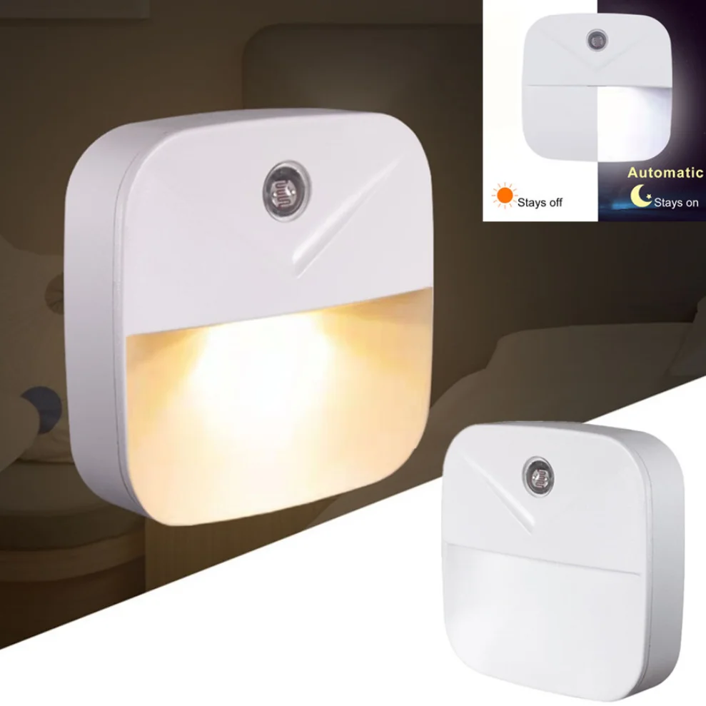 LDHLM luce notturna a luce intelligente spina ue usa lampada a LED Plug-in luce a risparmio energetico cucina bagno camera da letto luce dormitorio