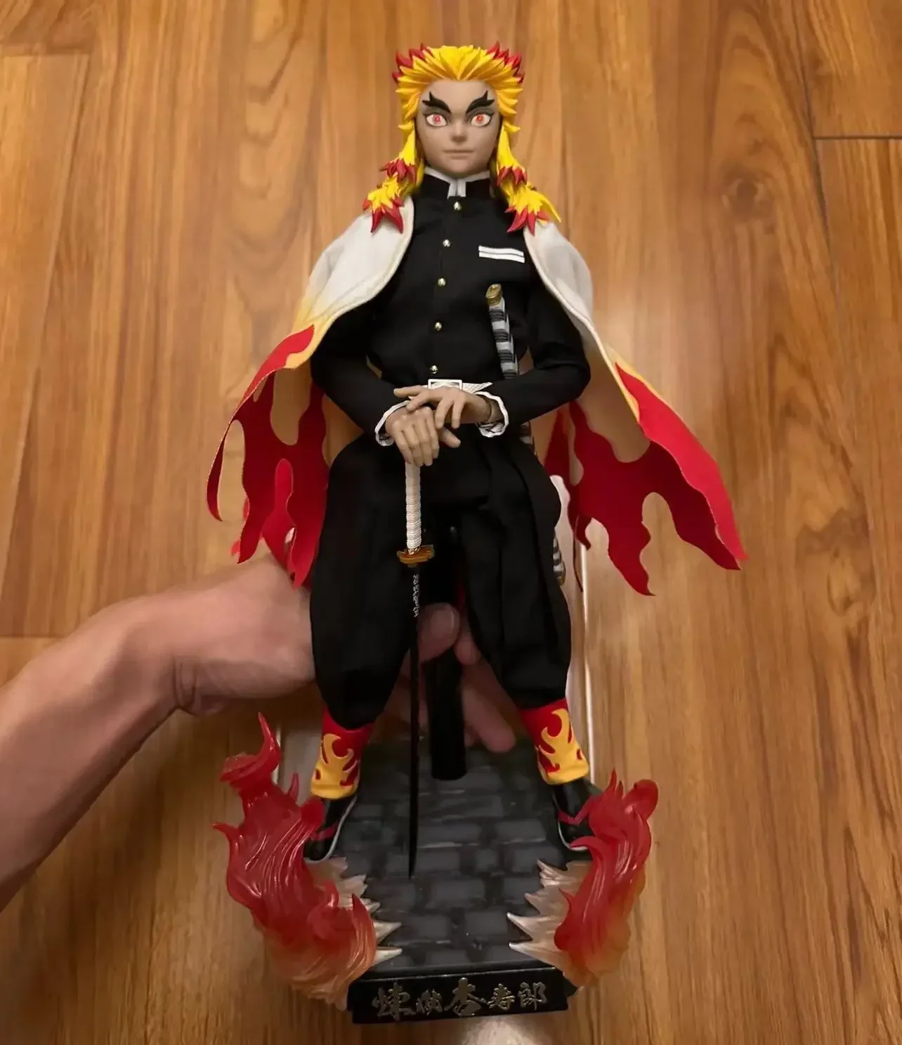 متوفر SNC SC-001 1/6 مقياس شيطان القاتل Rengoku Kyoujurou ثلاثة رئيس عمل الشكل الجسم دمية مجموعة كاملة تحصيل لعبة نموذج