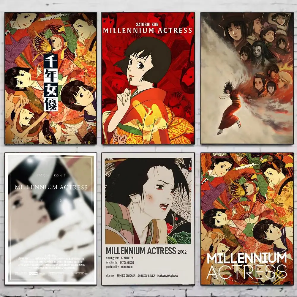 Millennium Actress Poster HD Waterproof Self-Adhesive Wall Sticker For Room Decor, Premium Print Gift