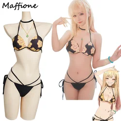 Anime My Dress Up Darling Marin Kitagawa Bikini Cosplay Costume Women Role Play Swimsuit Swimwear Outfits Halloween Party Suits