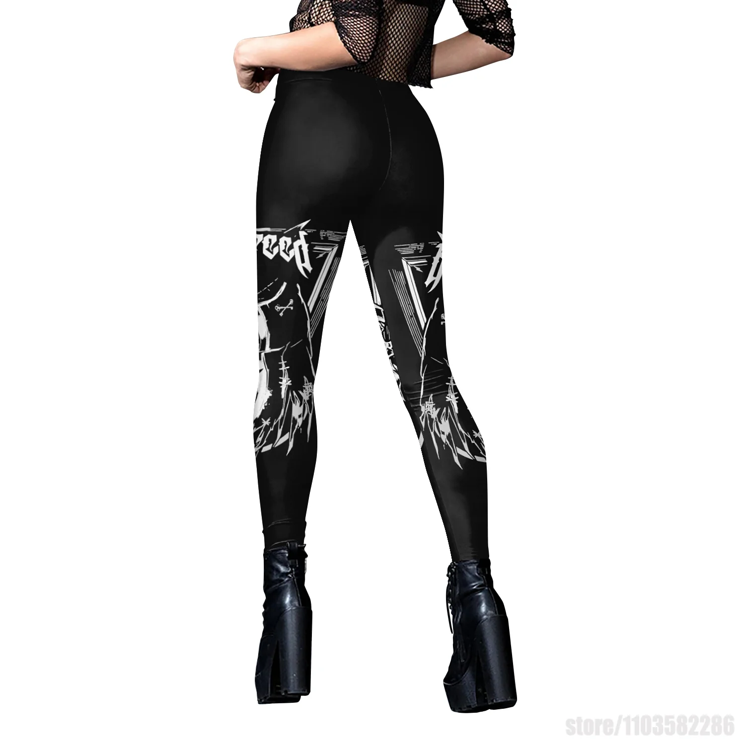 Mallas de primavera para mujer, pantalones pitillo rosas, pantalones largos informales, ropa de calle Punk, mallas de Yoga para chica, pantalones elásticos con estampado 3D