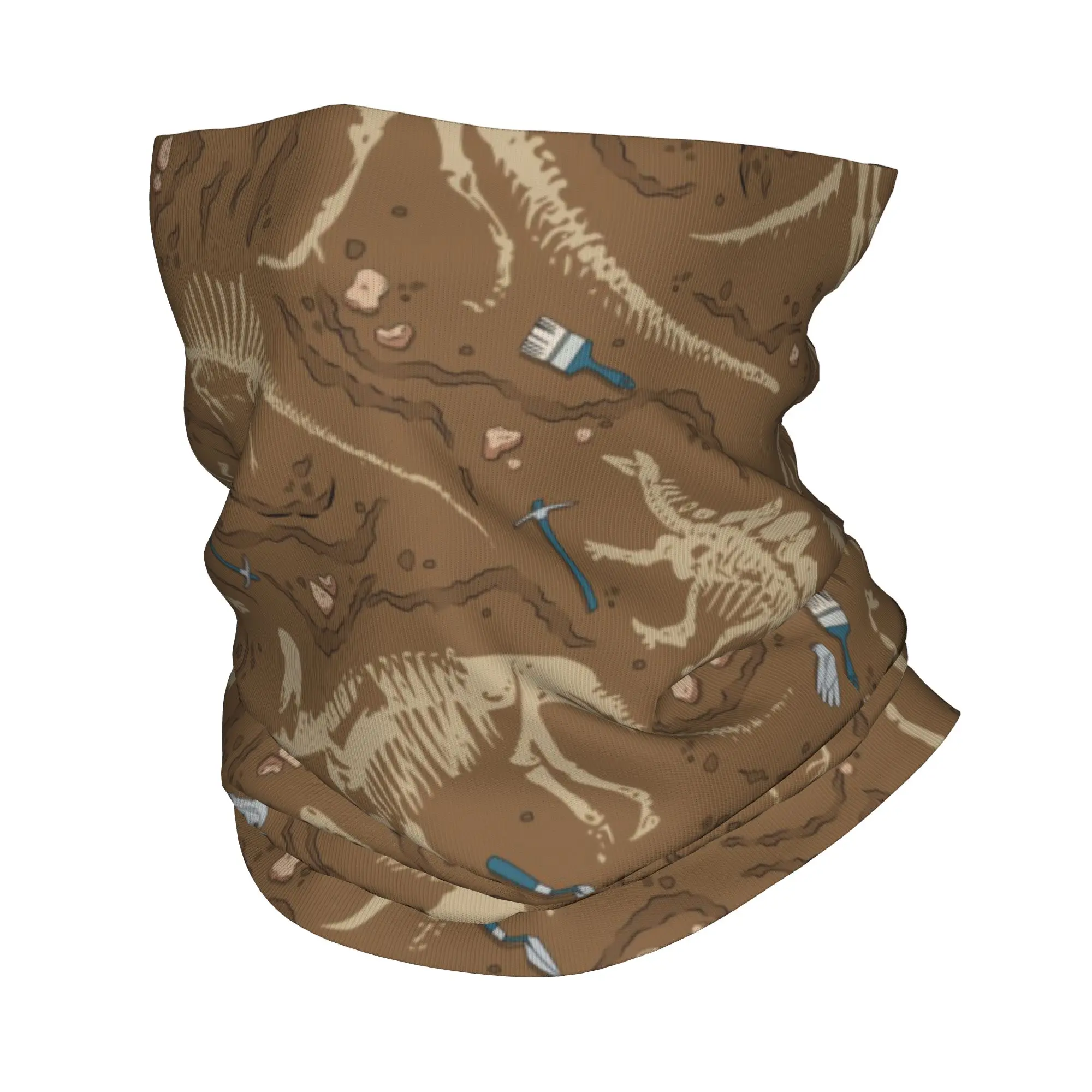 

Dinosaur Fossil Halloween Bandana Neck Cover Printed Magic Scarf Multifunction Face Mask Riding For Men Women Adult