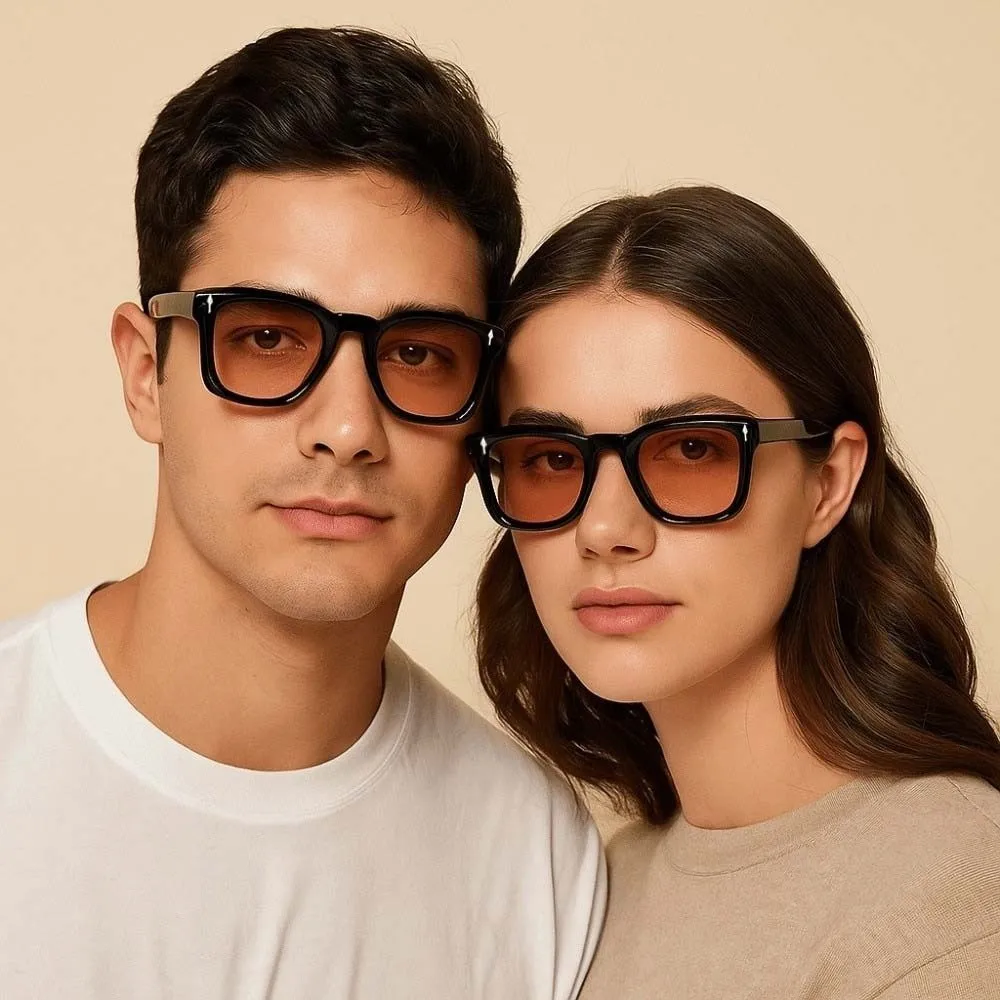 

Легкие желе ретро солнечные солнцезащитные очки из смолы, мужские поляризационные солнцезащитные очки, аксессуар для костюма, декоративные