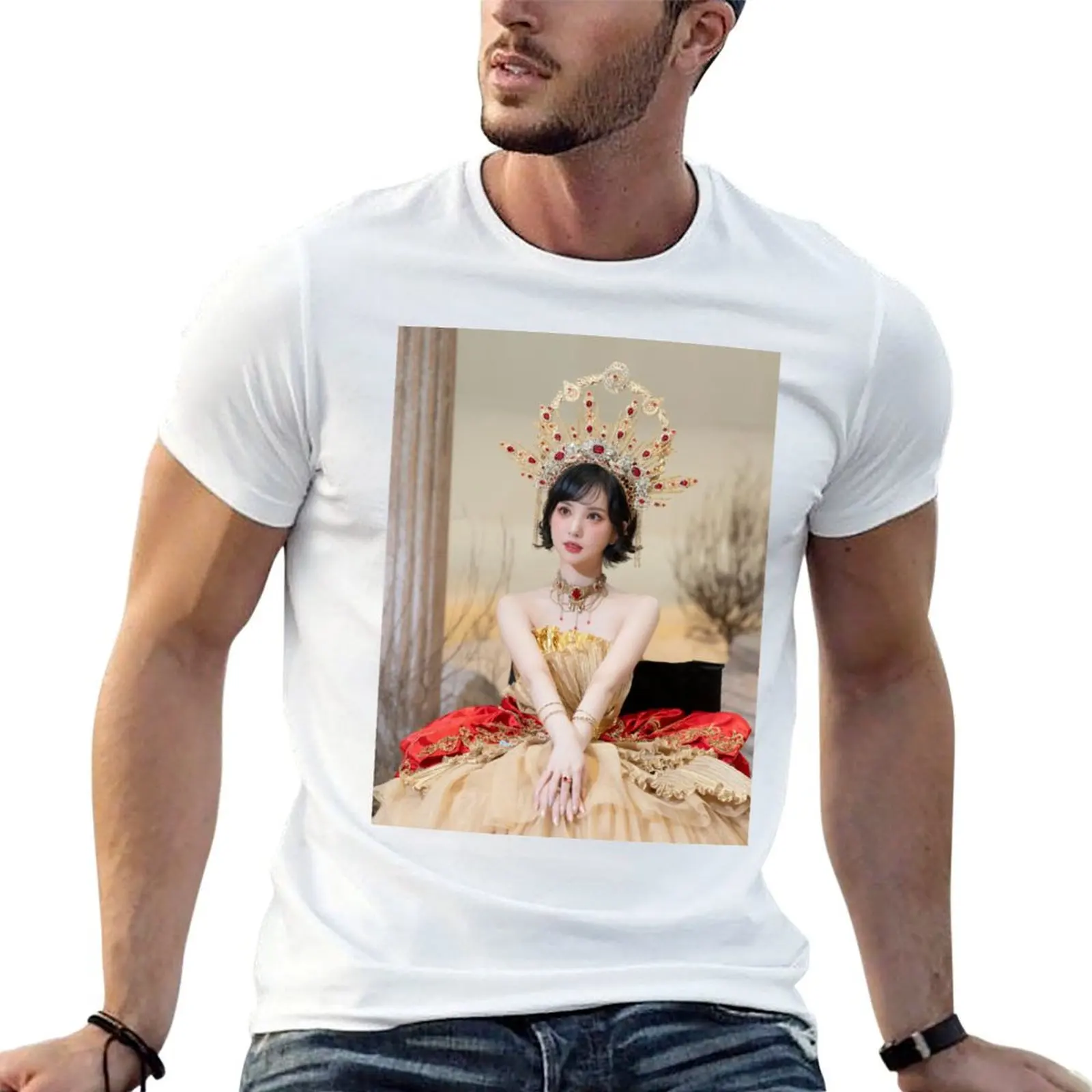 EUNHA (VIVIZ) - Camiseta RUM PUM PUM (VERSIÓN ROYAL) para hombre, camiseta lisa