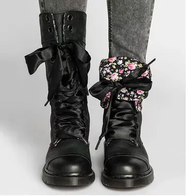 2024 New Women Winter Outdoor Lace-up Ankle Boots Ladies Square Heel PU Boot Plus Size 35-43 Casual Booties Woman Zapatos Mujer