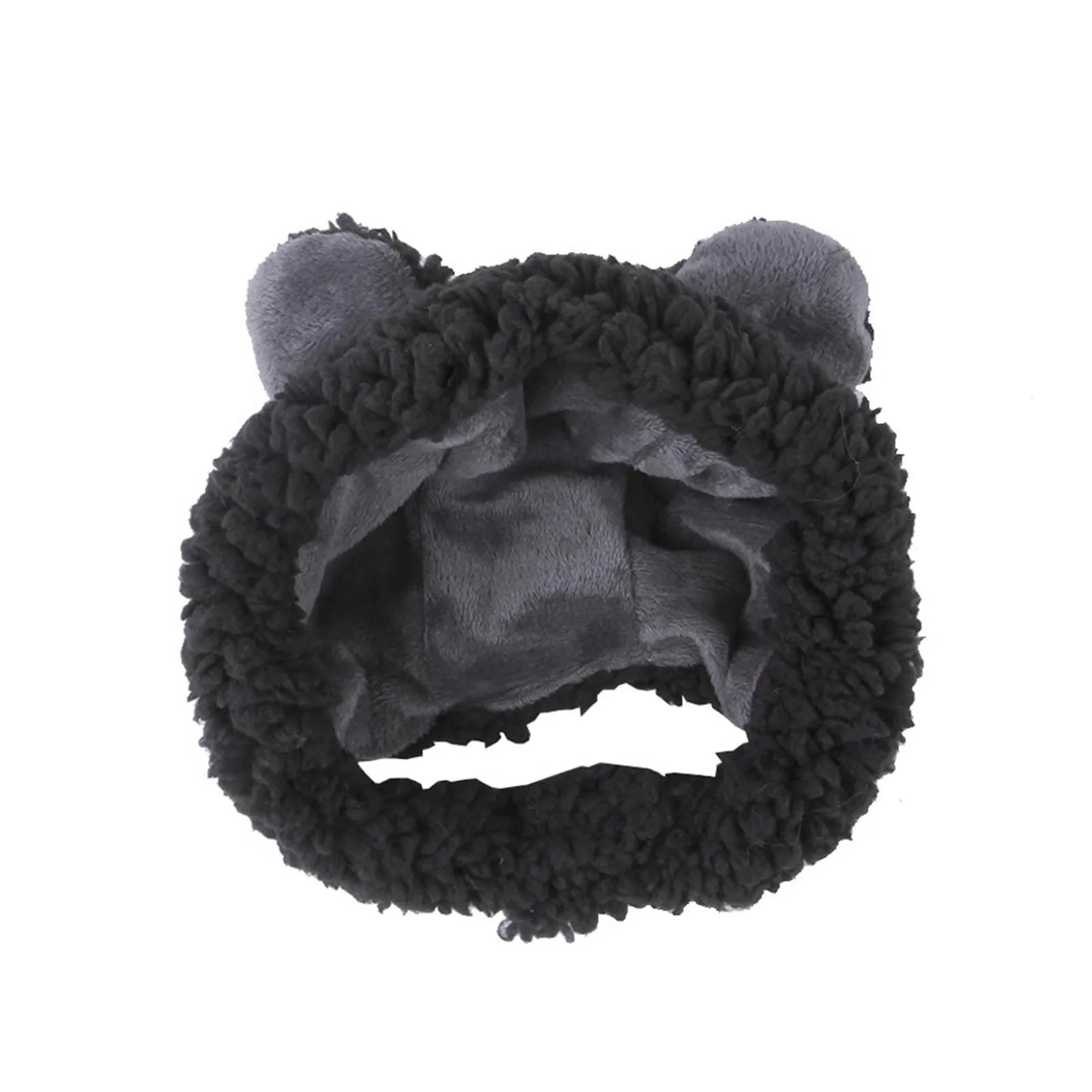 Cute Cat Costume Bear Hat For Cat Adjustable Soft Small Pet Headwear Bear Hat For Cat Puppy Dog Funny Cat Cap Bear Plush Head