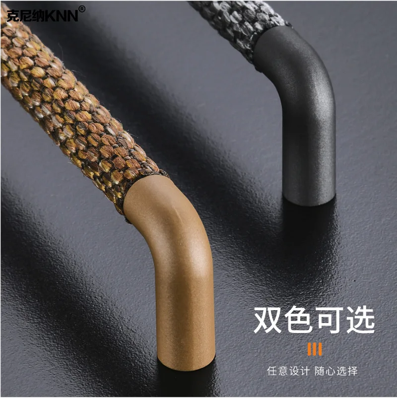 American Industrial Style Kitchen Drawer Cabinet Knurled Knobs Handles for Furniture European Wardrobe Shoe Cabinet Door Handle